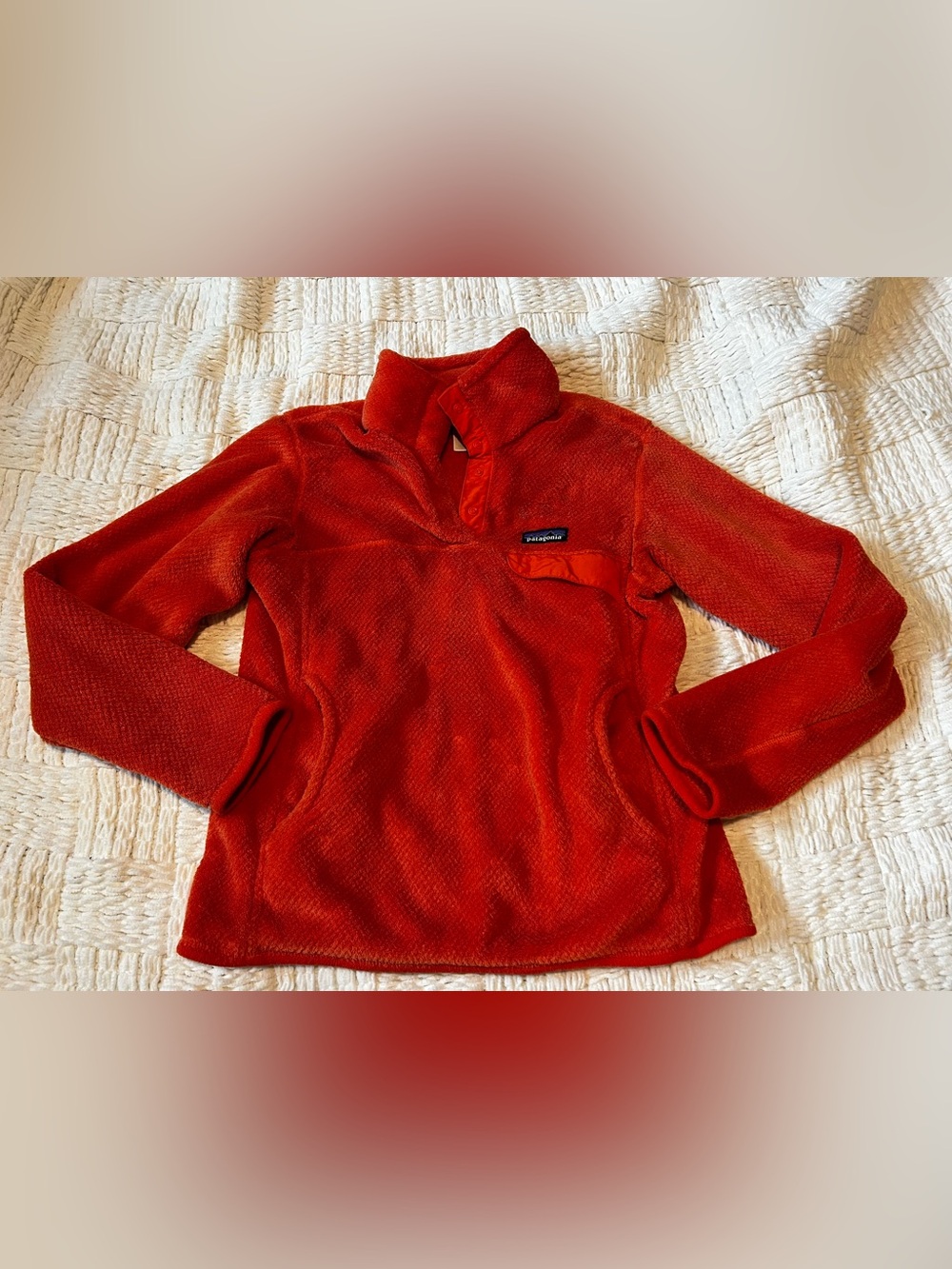 Patagonia Women's Orange Snap-T Fleece Pullover
